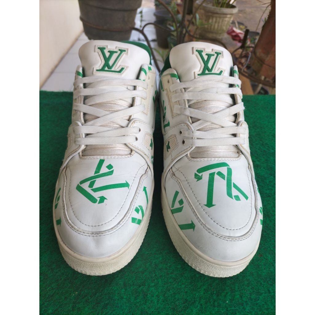 LV TRAINER WHITE GREEN