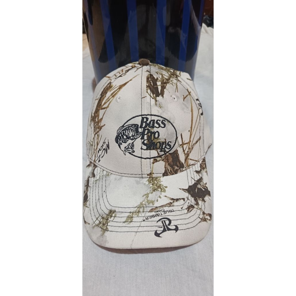 Topi Bass Pro Shop Realtree logo bordir