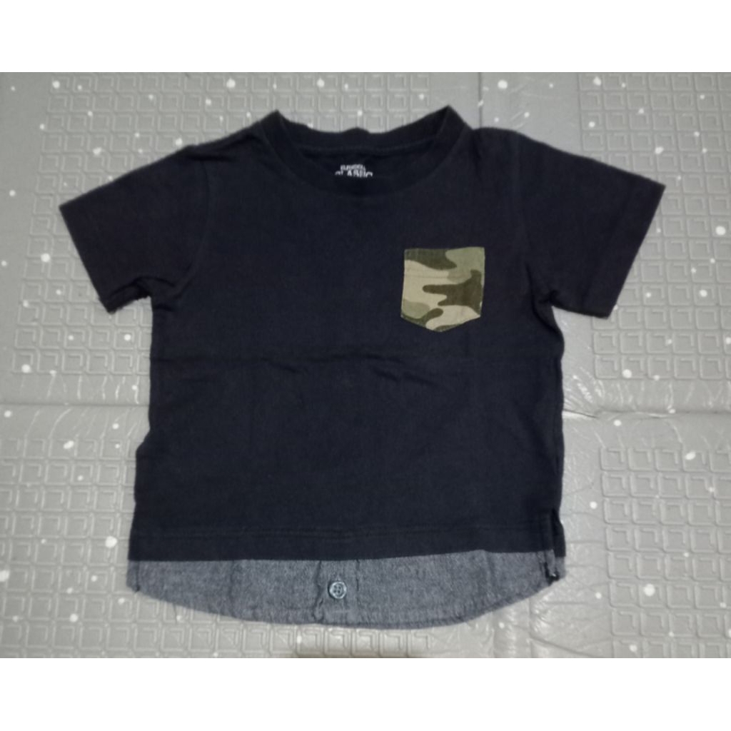 prelov elfindoll classic kaos anak size tag 90, warna navy