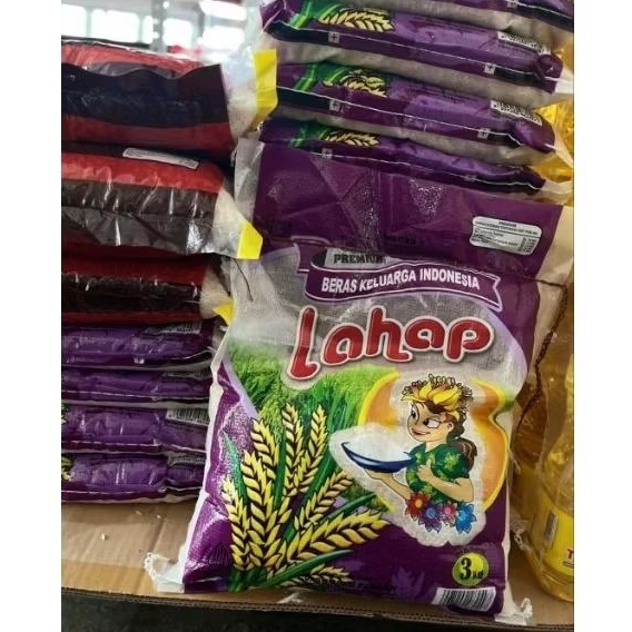Beras Lahap/Mentari, Melon 3 kg dan 5kg Premium