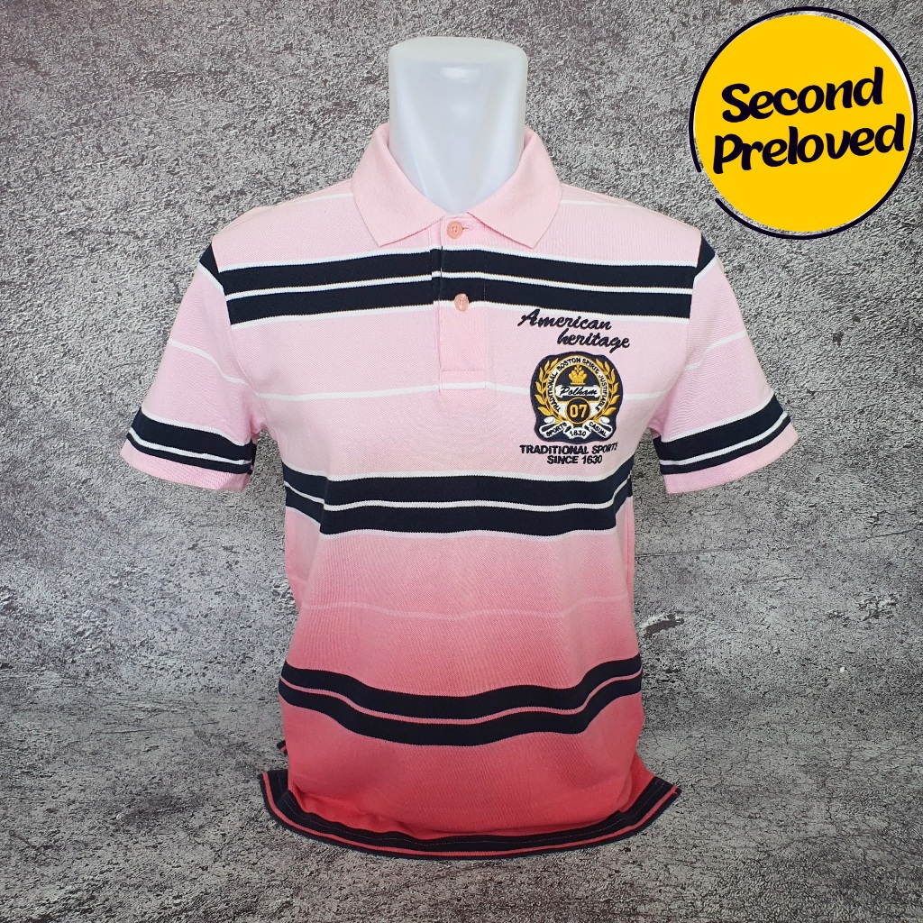 Baju Kaos Polo POLHAM - Size S / Lebar 48 cm - Original - Second