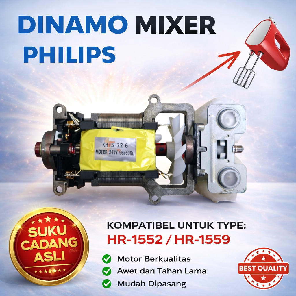 DINAMO MIXER PHILIPS HR 1552 HR 1559 ORIGINAL