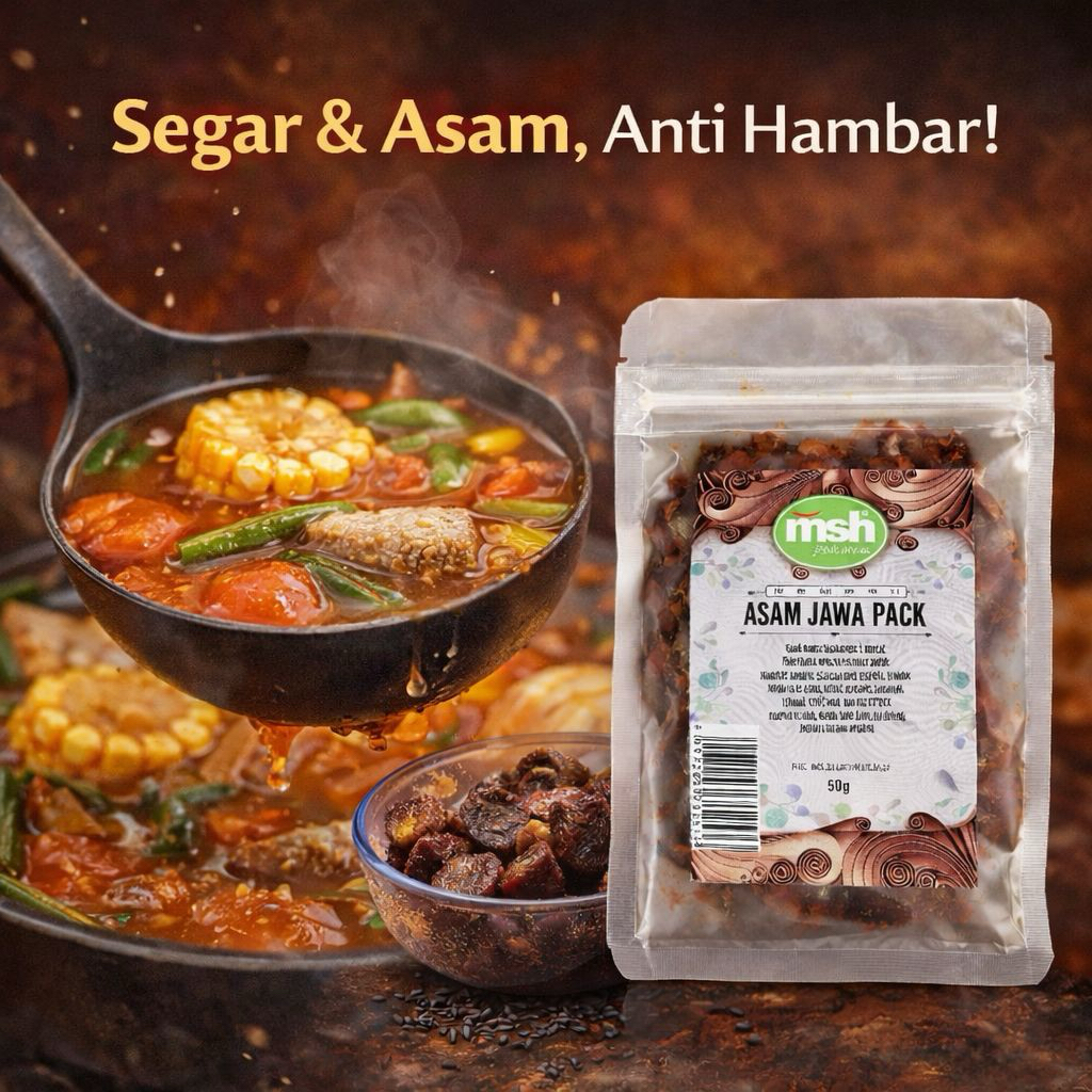 MSH Asam Jawa Asli 50 g , Asam Jawa Premium , Asam Jawa Dengan Biji