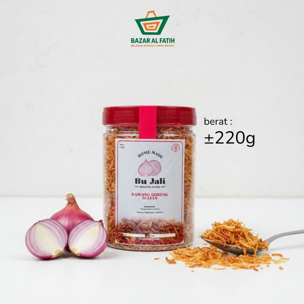 Bawang Merah Goreng Sultan Premium Renyah Asli Halal / Tanpa MSG / Fried Shallots 220g