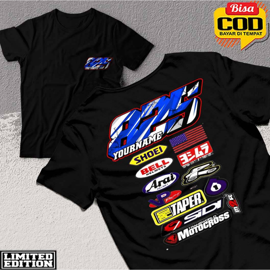 BAJU CUSTOM RACING - BAJU RACING MURAH - BAJU REQUEST NAMA - BISA TAMBAH NAMA & NOMOR PUNGGUNG - KAO