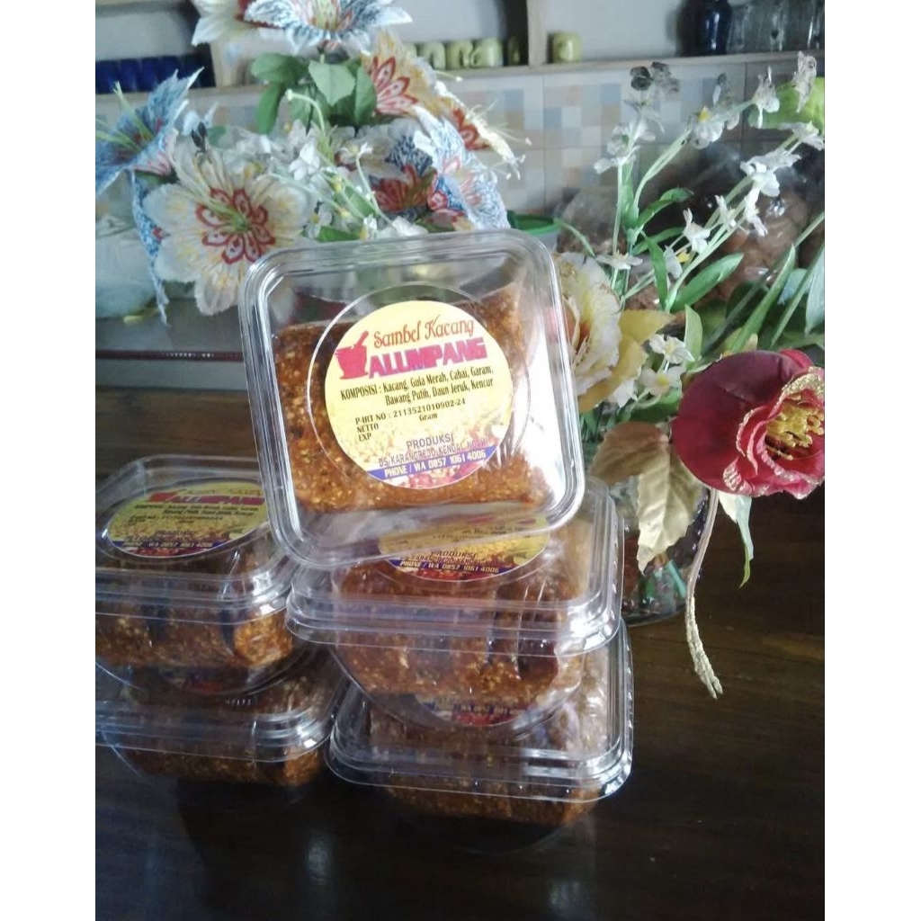 500gr Sambel kacang sambel pecel sambel gorengan tanpa pengawet