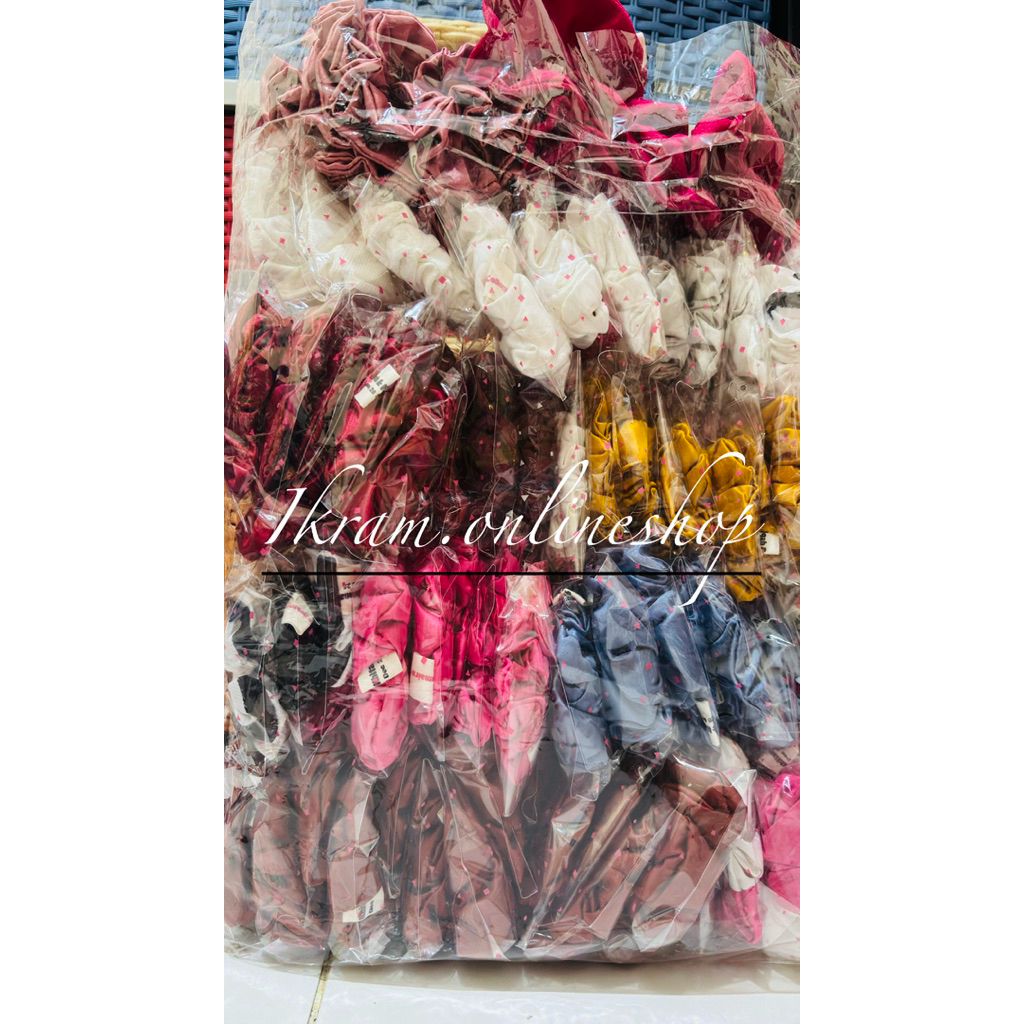 Scrunchie ikat rambut cepol souvenir grosir