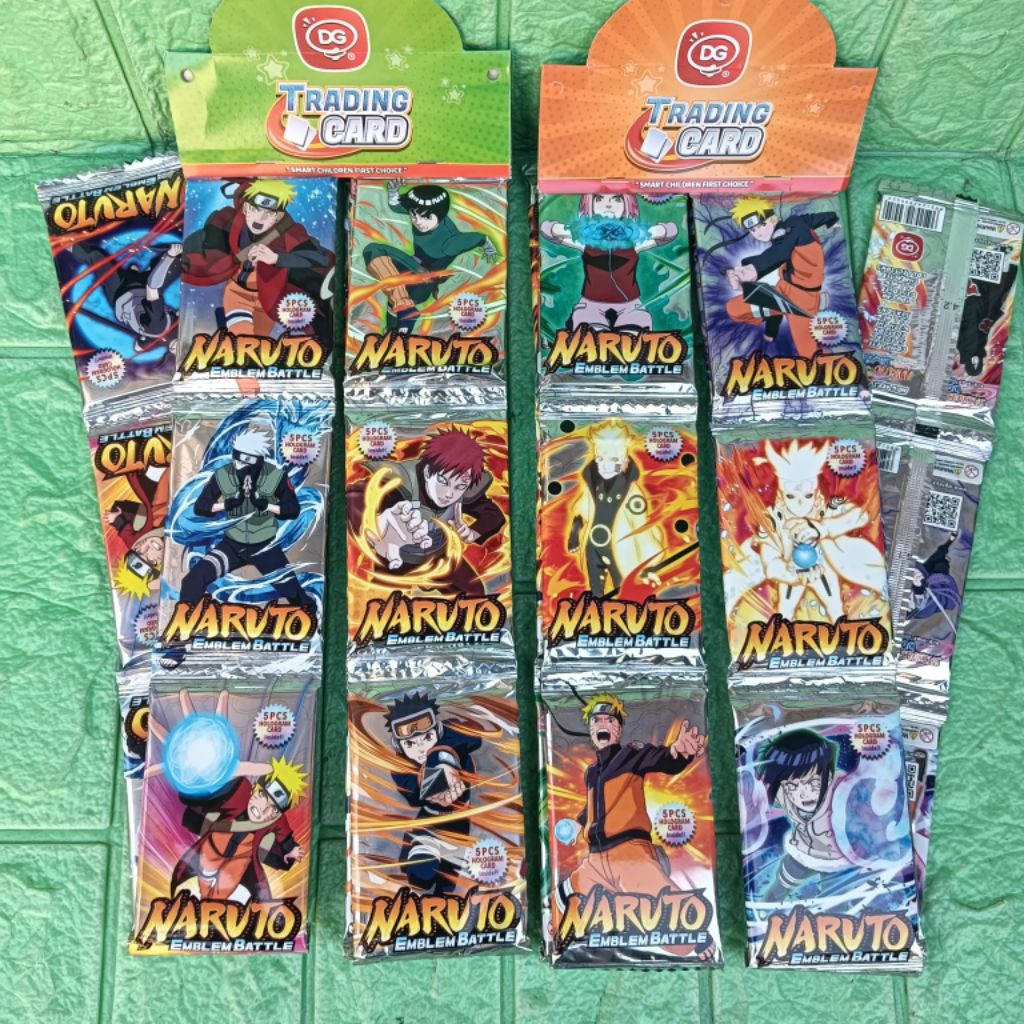 12 Sachet Mainan Kartu Foil NewDG NARUTO Shippuden Era Trading Card Game 120pcs