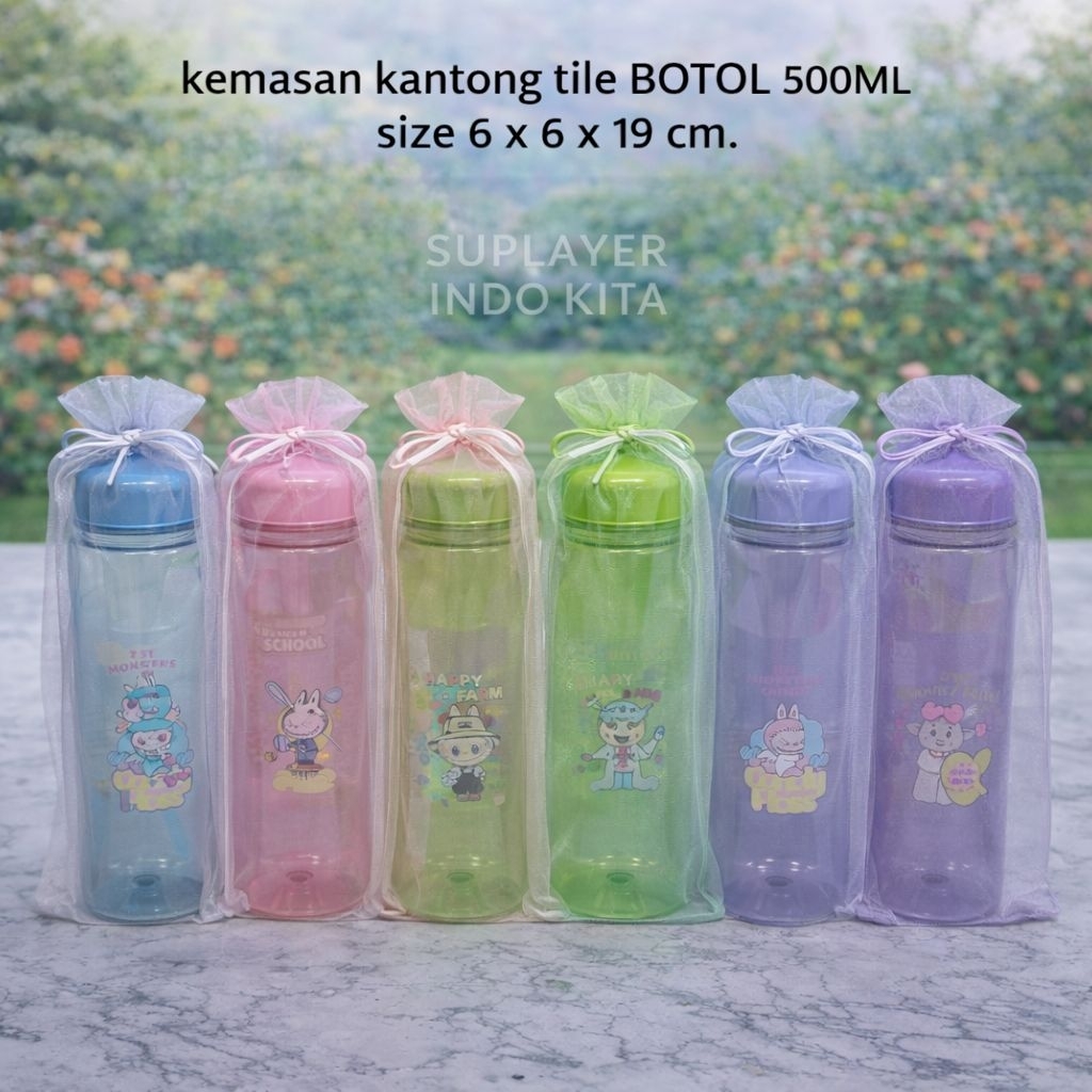 Kantong tile kemasan souvenir my botol