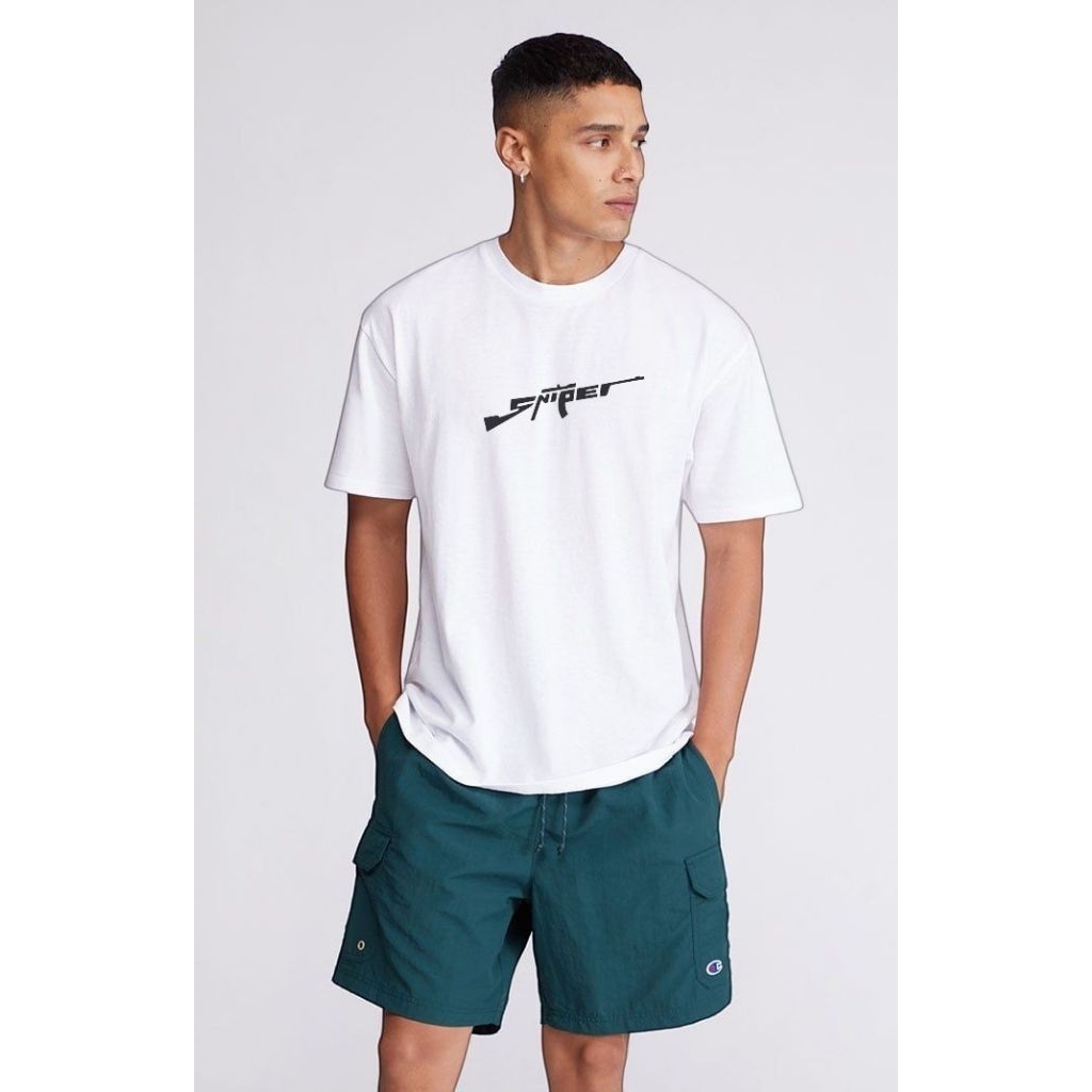 sniper t-shirt kaos sablon sniper baju kaos lengan pendek sablon sniper