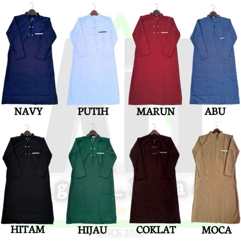 Jubah Koko Gamis Remaja Jubah Gamis Sholat anak Al - Harbi Lengan Panjang dan lengan pendek