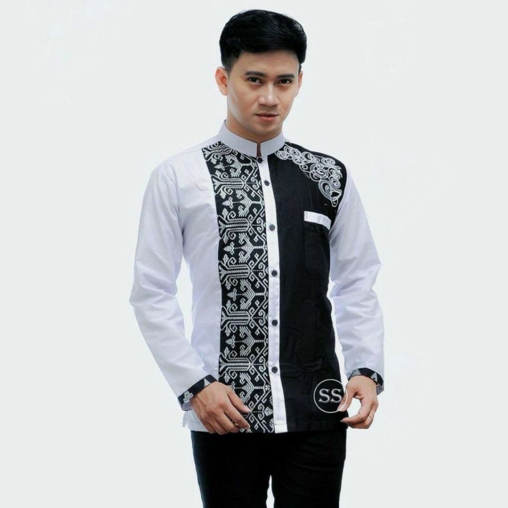 baju koko batik renda dewasa harga murah bahan adem