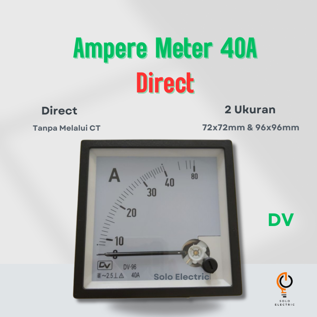 Ampere Meter 40A DIRECT / Ampere meter non CT