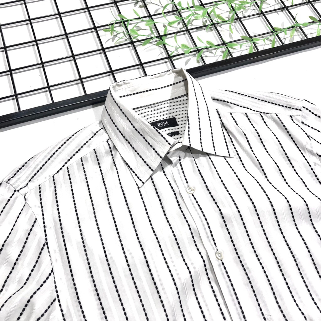 Kemeja Kantor Pria Hugo Boss Original