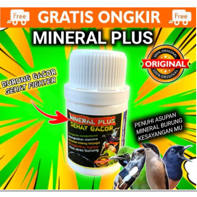 GTN9 Mineral Plus Vitamin Burung DRK New