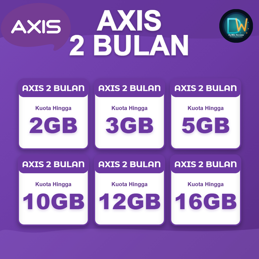PAKET DATA INTERNET AXIS 2 BULAN
