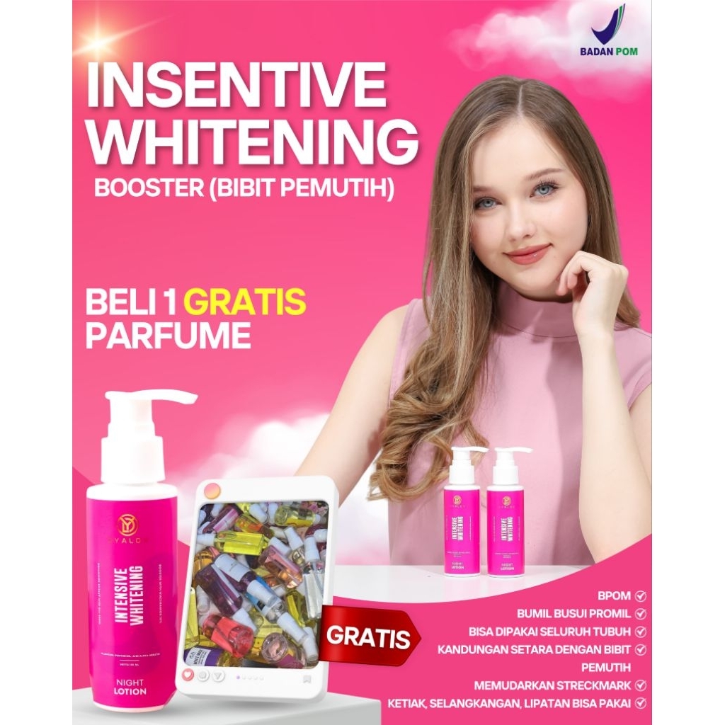 PREE ORDER HBW EXPRESS (FREE GIFT) INTENSIVE WHITENING ORI 100%
