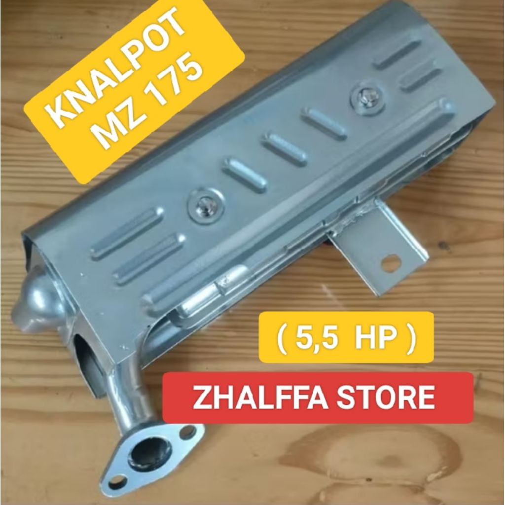 MZ 175 / MZ 200 MUFFLER SILENCER KNALPOT MESIN PENGGERAK BENSIN YAMAHA ( 5,5 HP ) ASLI TRG