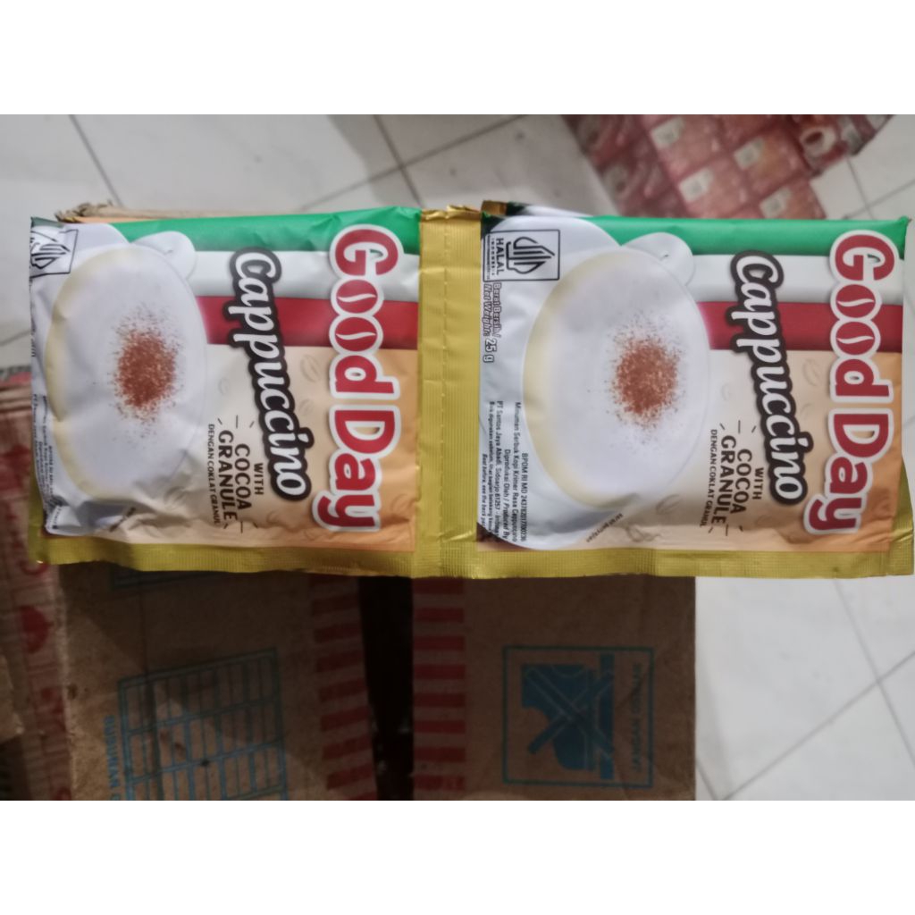 Goodday cappucino sachet