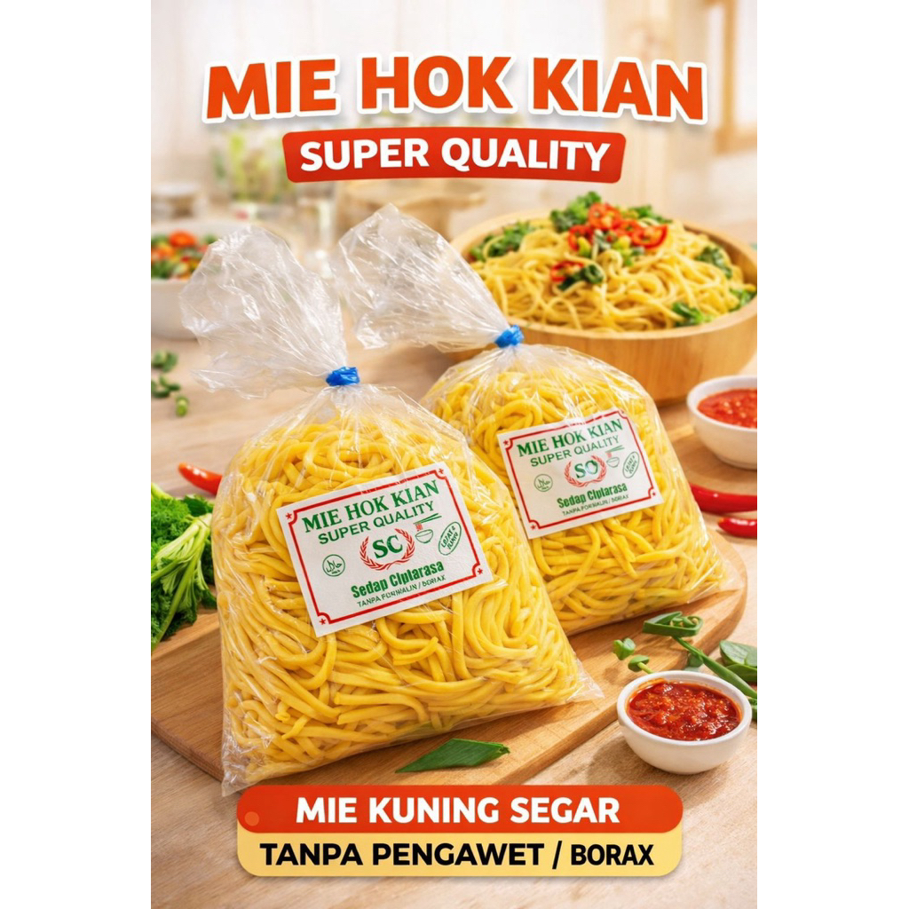 Mie Kuning Hokkian Basah SC Sedap Ciptarasa 500g