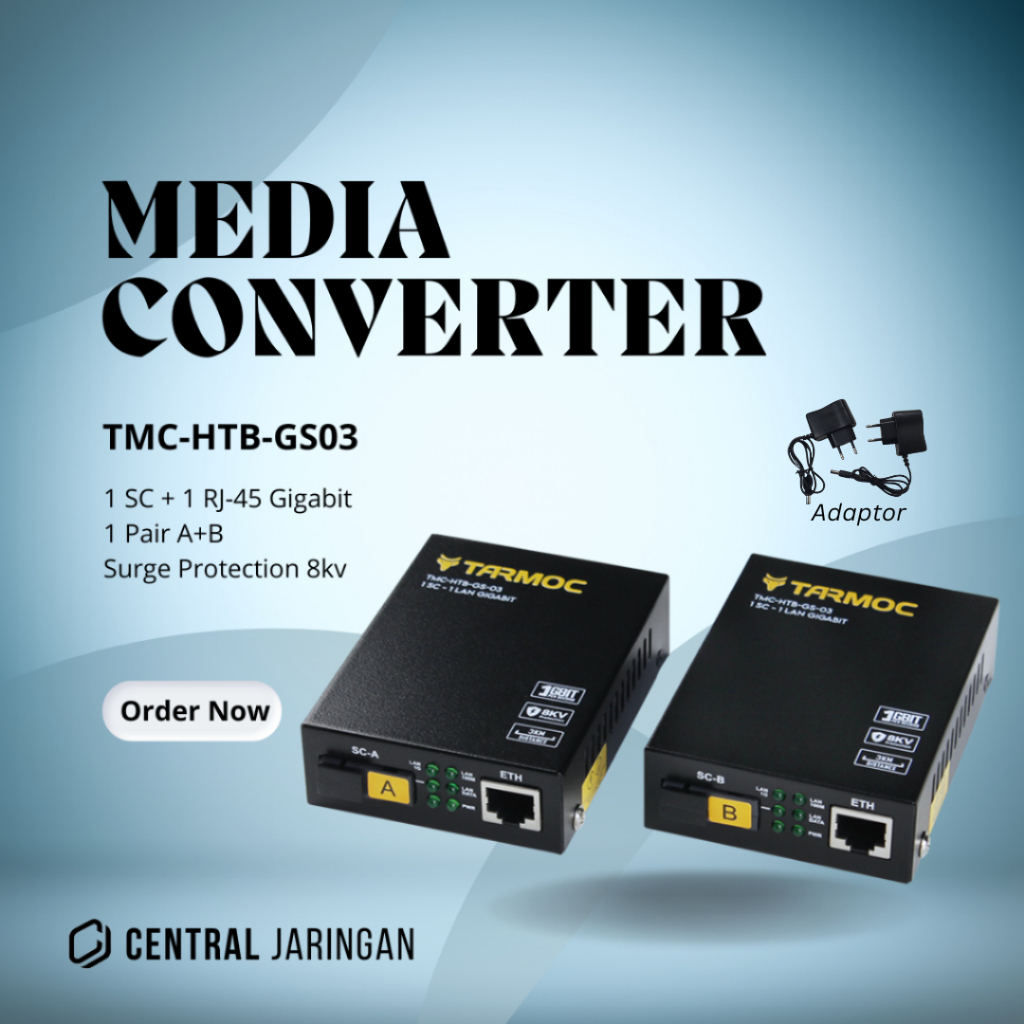 Tarmoc Media Converter HTB GS03 Gigabit | TMC-HTB-GS-03 ( Bukan HTB Netlink )