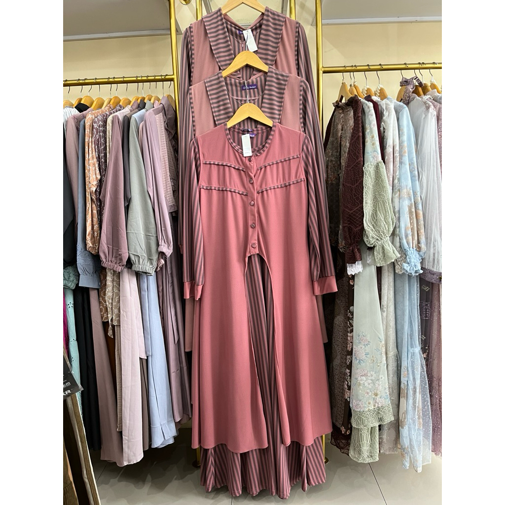 gamis Malaysia/gamis outer/gamis set Two in One