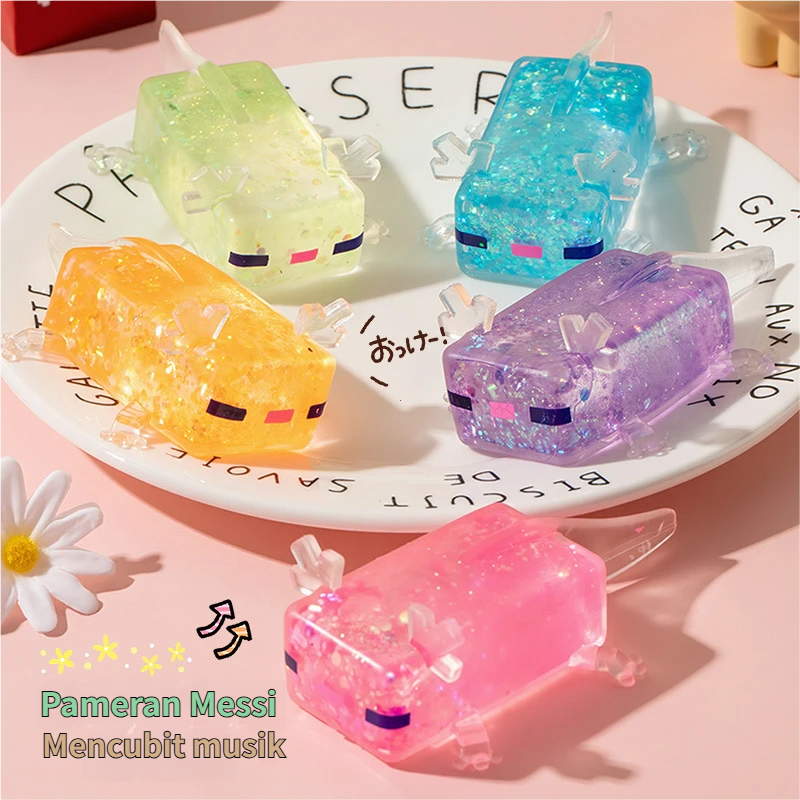 Mainan remas salamander Amerika berwarna-warni, alat penghilang stres.