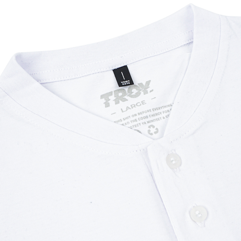 Troy Company Baju Koko Pria Putih Lengan Pendek Kerah Shanghai Firma KKD 2565