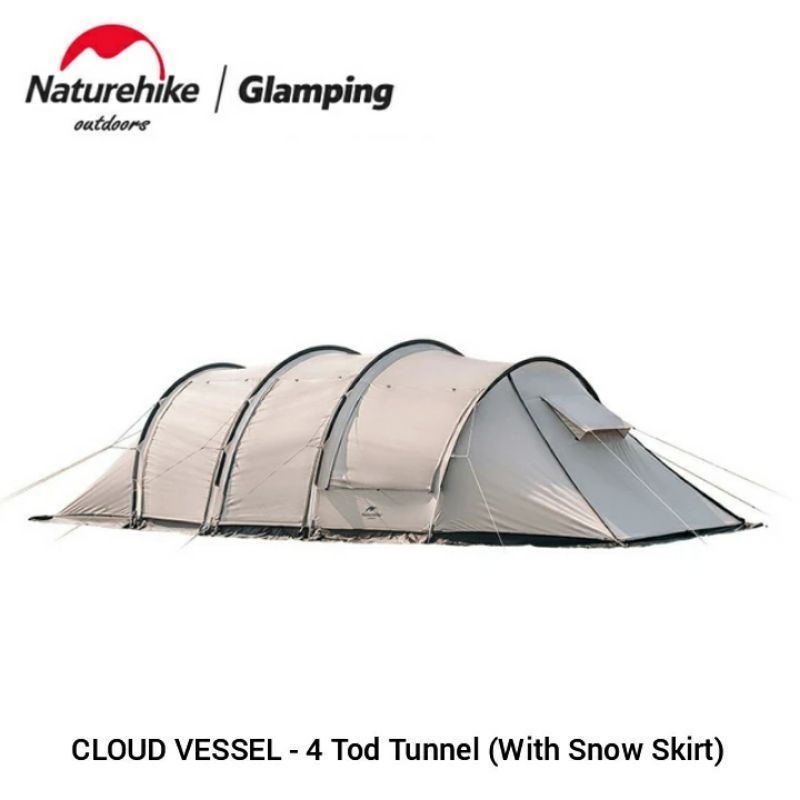 Naturehike Tenda Glamping NH20ZP015 Cloud Vessel Tunnel Tent