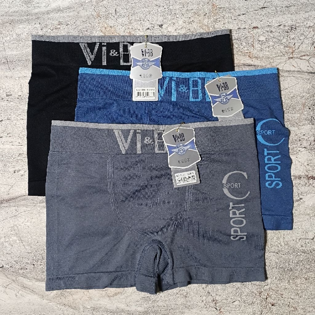 Celana Dalam Pria VI&BB BOXER  Segi Empat | Celana Dalam VI&BB 3pcs | Celana Dalam Pria Dewasa VI&BB