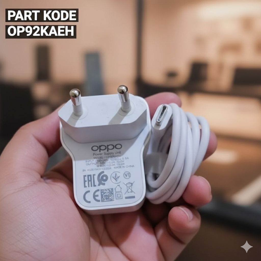 Charger cabutan oppo A52 A53 A92 A93 Reno 4f bawaan hp 18watt Asli