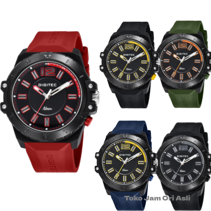 Promo Original DIGITEC DN 5185 / DN-51815/ DN5185 DG BDN NEON Watch Jam Tangan ORIGINAL Ring Stainle