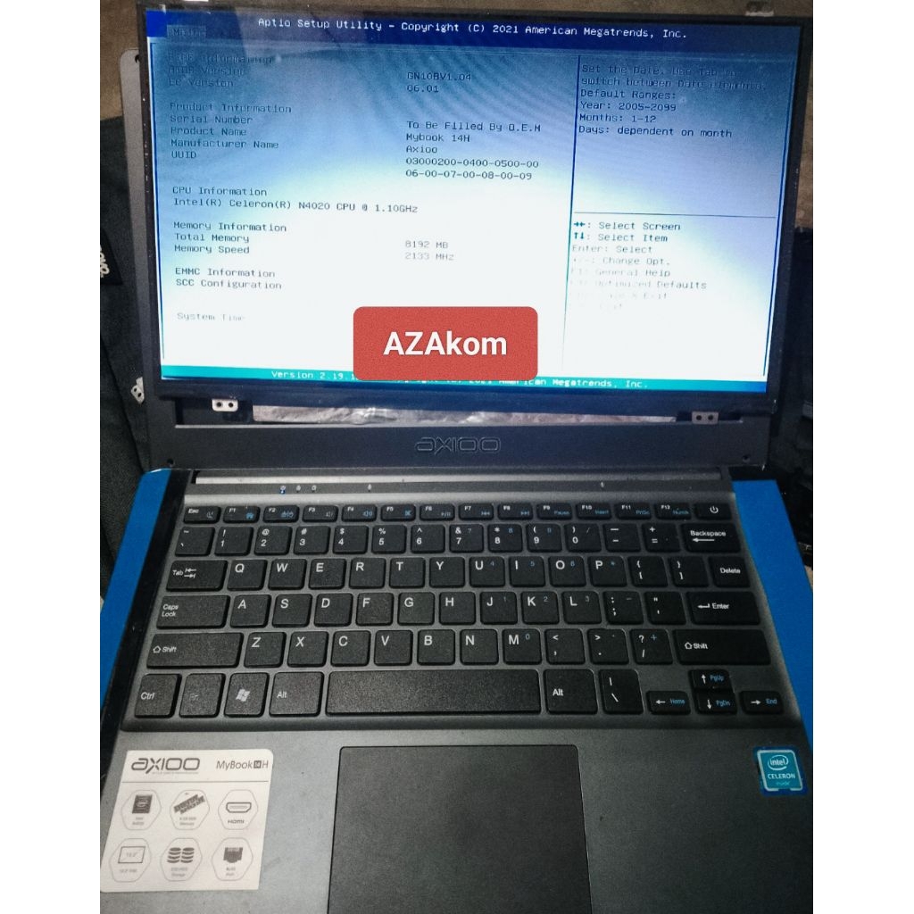 Motherboard Axioo MyBook 14H N4020