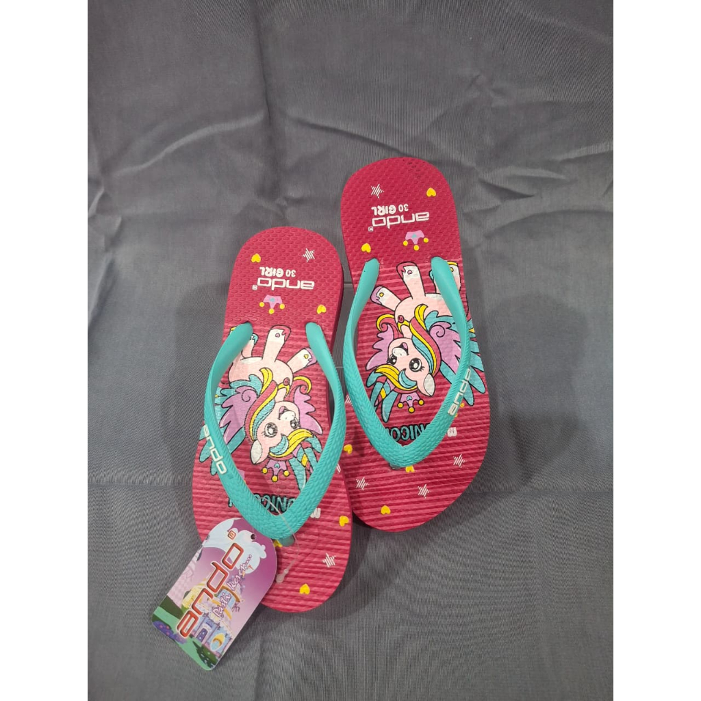 Sandal anak perempuan ANDO UNICORN 100%