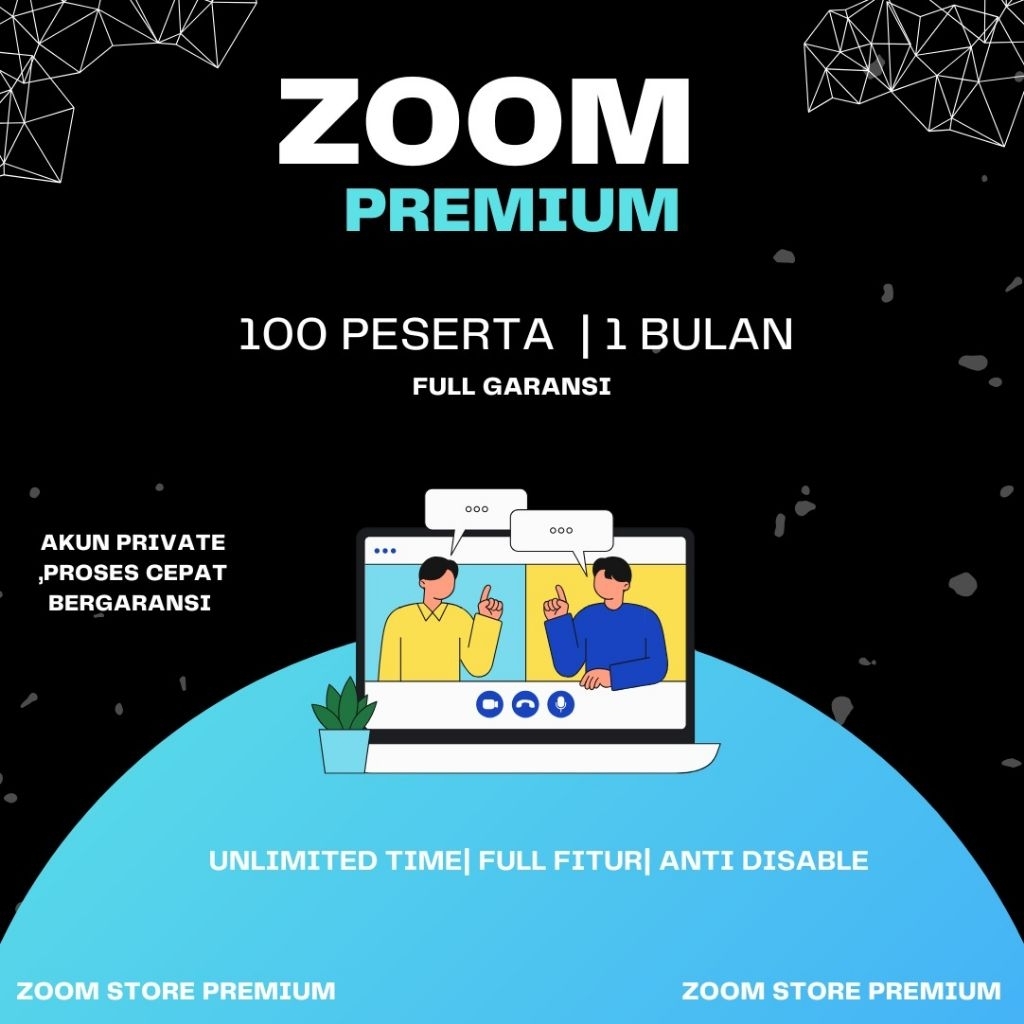 Zoomku | Zoom Store Premium 100 Peserta 1 Bulan | Full Garansi