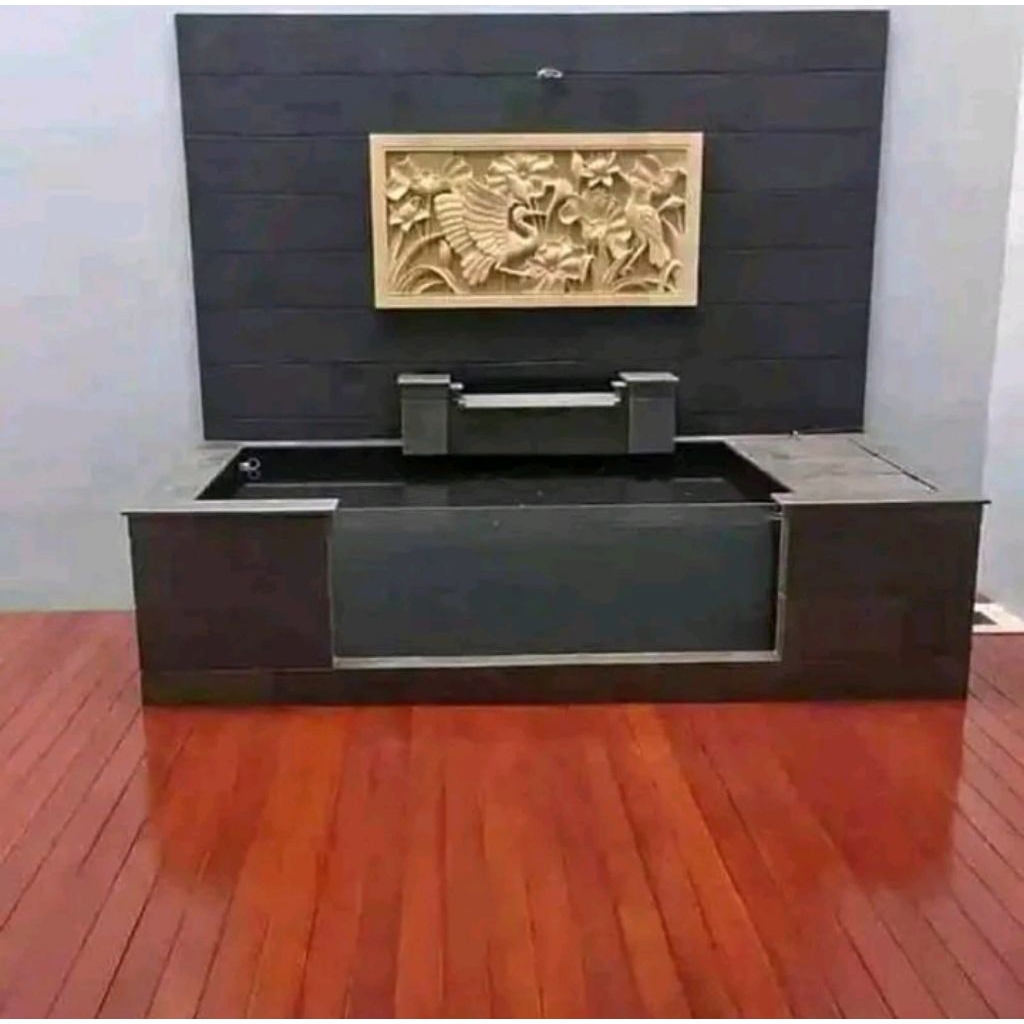 kolam minimalis batu alam andesit
