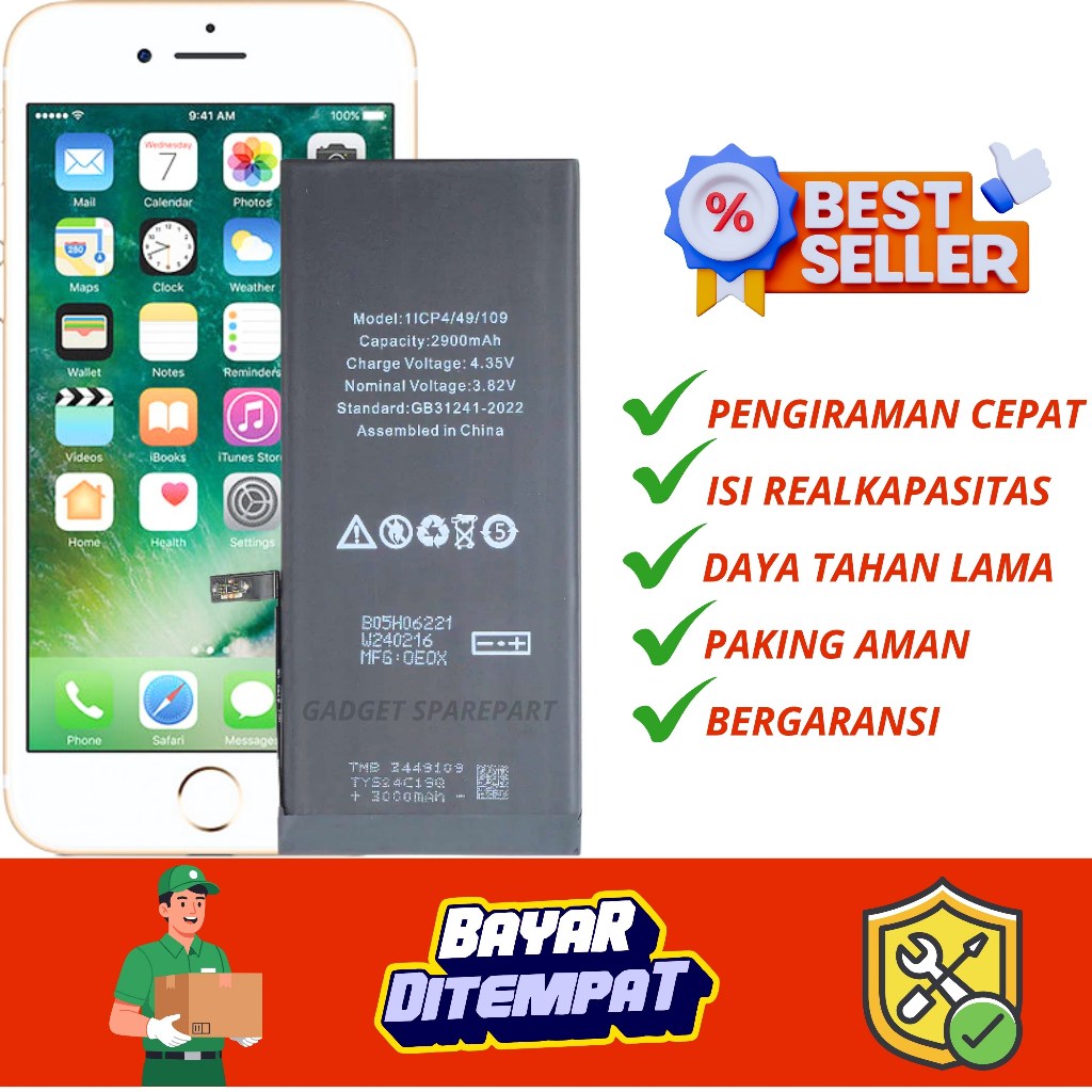 BATERAI IPONE 7 PLUS /IP 7G P/7+ ORI NEW