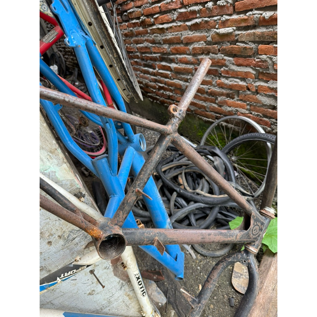 frame fork bmx oyama old