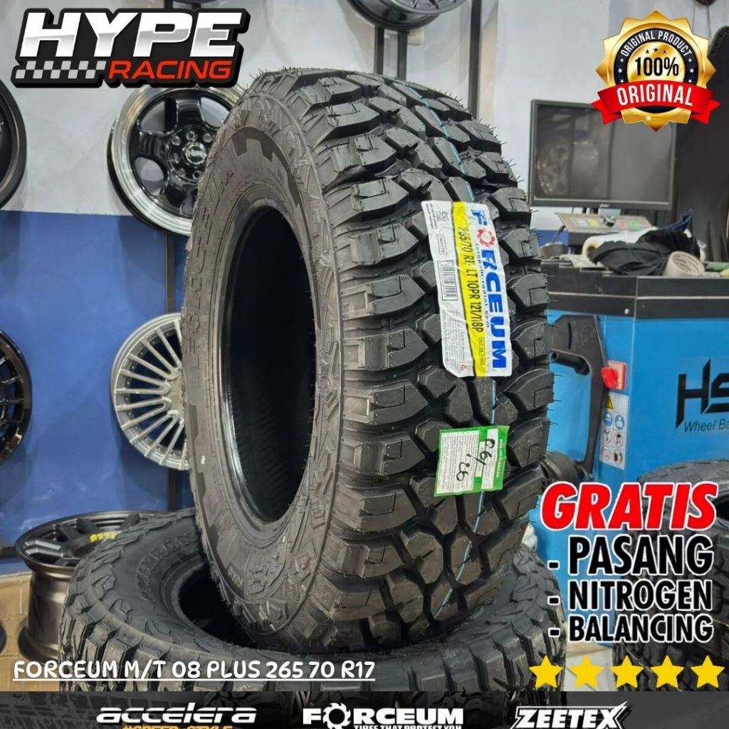 Ban Mobil HILUX DC , TRITON , Ring 17 Kembangan MT Merk FORCEUM 265 75 R17