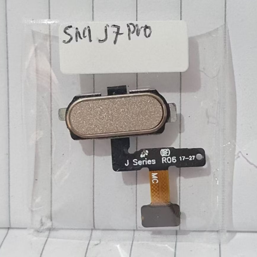 Tombol Home+Fingerprint ORI Copotan Samsung Galaxy J7 Pro | Kondisi Fingerprint Sudah Tes Normal