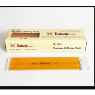 Penggaris Mal Huruf / Cetakan Huruf - Butterfly