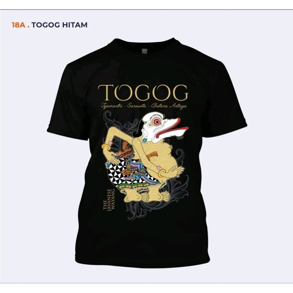 KAOS TOGOG THE JAVENESE WAYANG MOTIF WAYANG KULIT