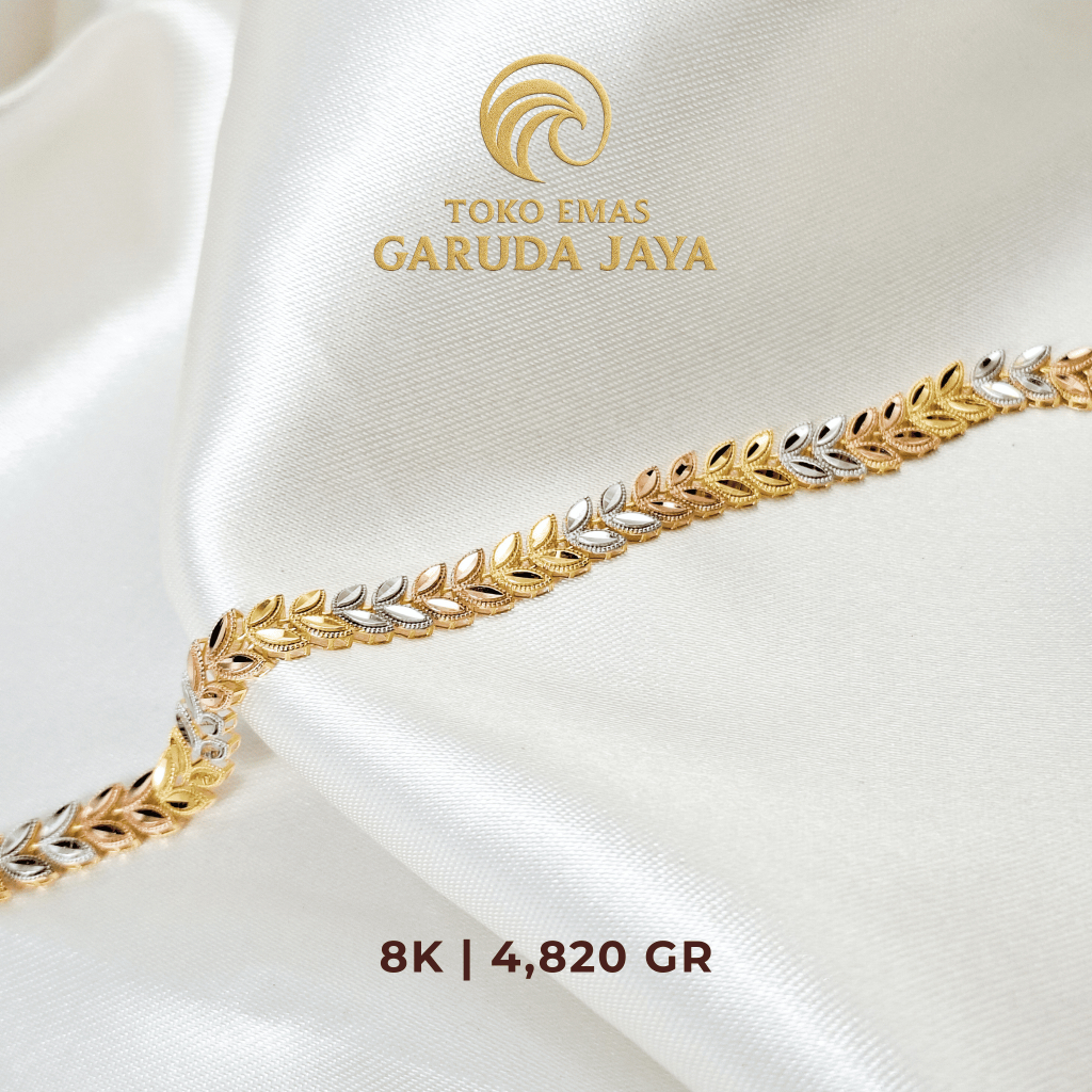 GELANG ELAFINE 8K | GELANG EMAS 8K | GELANG 4 GR