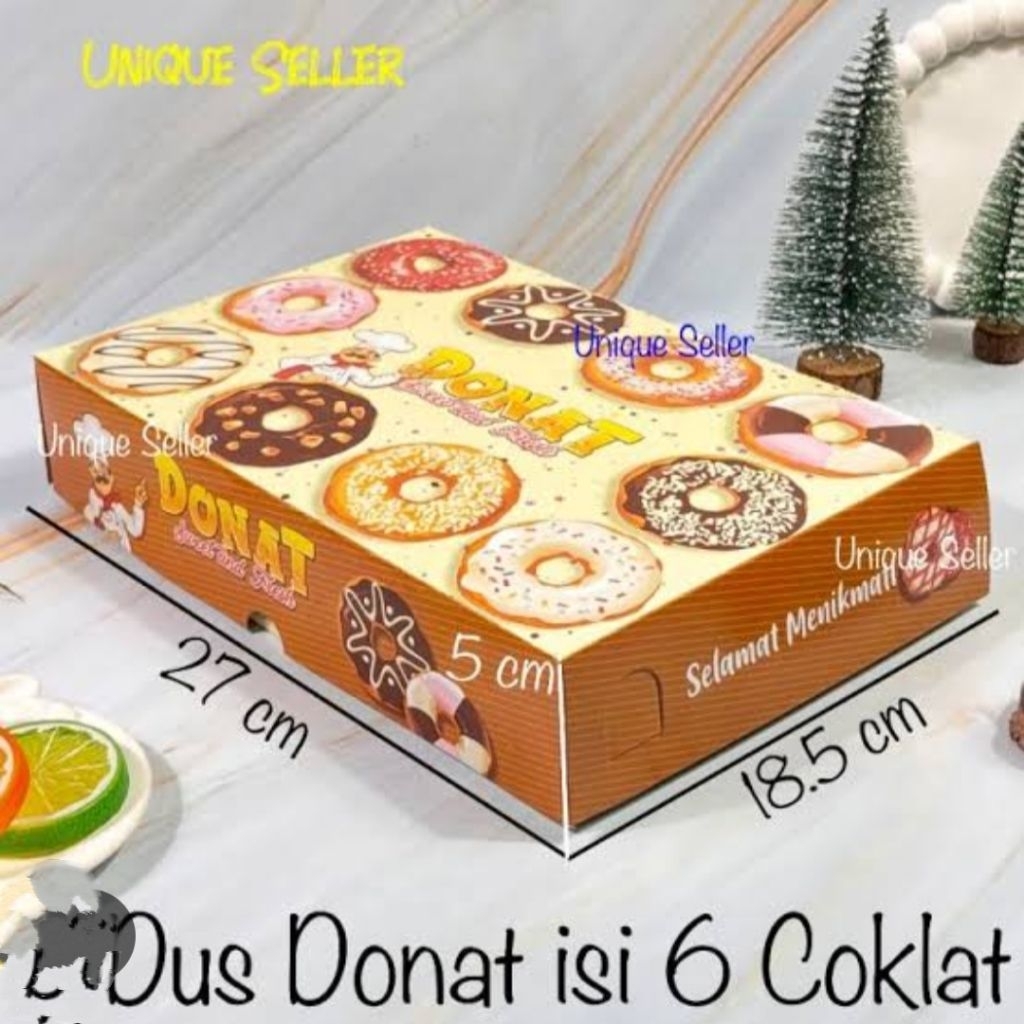 KOTAK DONAT ISI 6DONAT