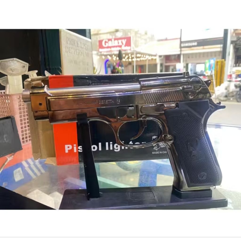 KOREK API PISTOL BARETA UKURAN BESAR FULL BESI