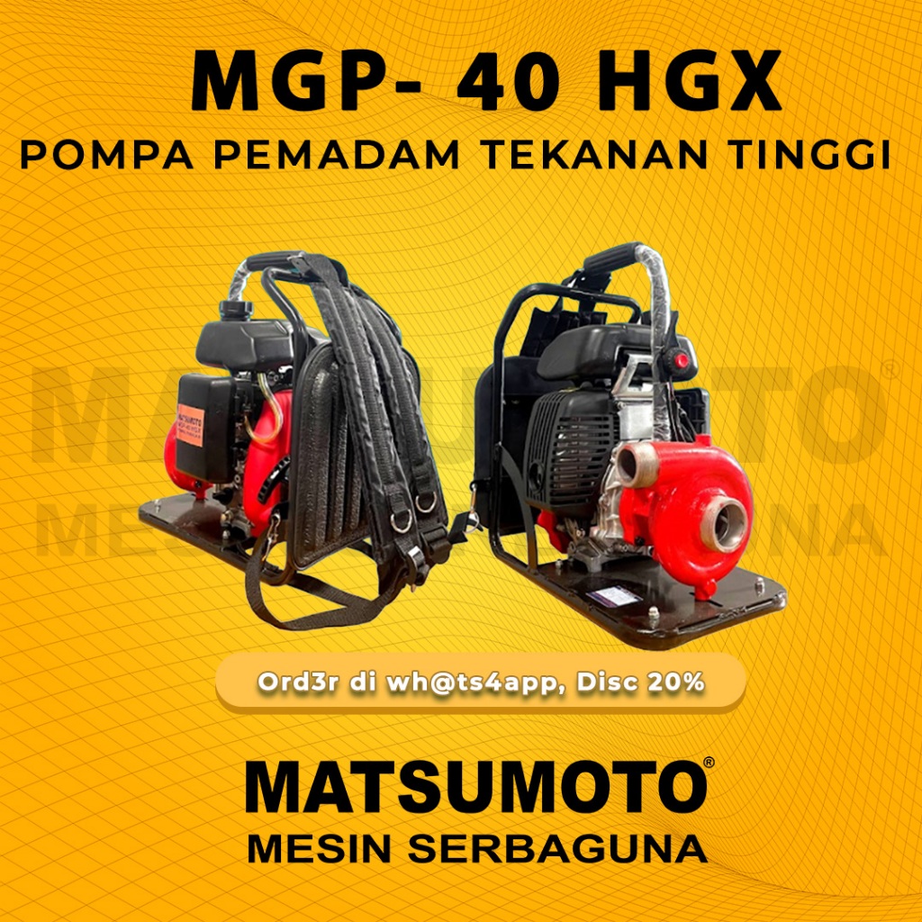 MATSUMOTO POMPA PEMADAM TEKANAN TINGGI MGP-40 HGX (Portable)