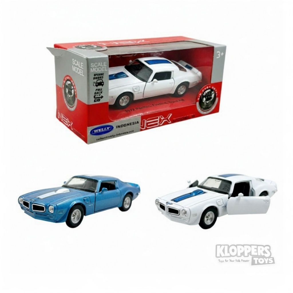 Diecast Welly NEX 1972 Pontiac Firebird Trans-AM - Mainan Mobilan