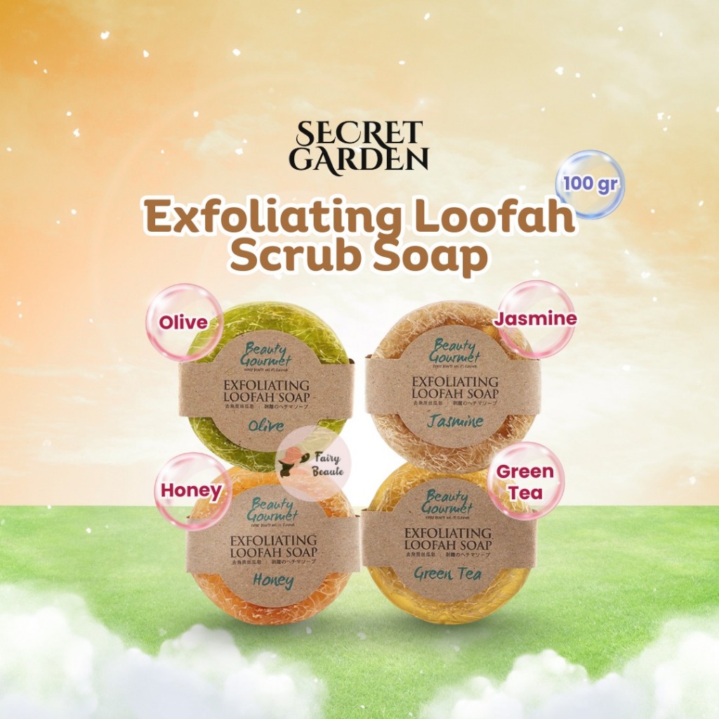 Secret Garden - Exfoliating Loofah Scrub Soap 100gr