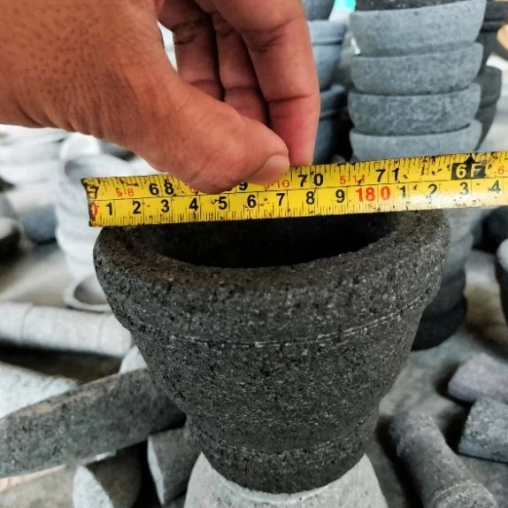 Lumpang Batu Asli Merapi Ukuran 12 cm