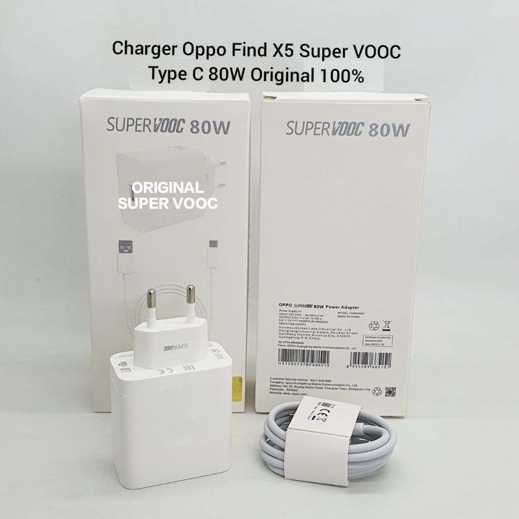 charger oppo super vooc 33W 45W 67W 80W tipe c ORIGINAL support super vooc